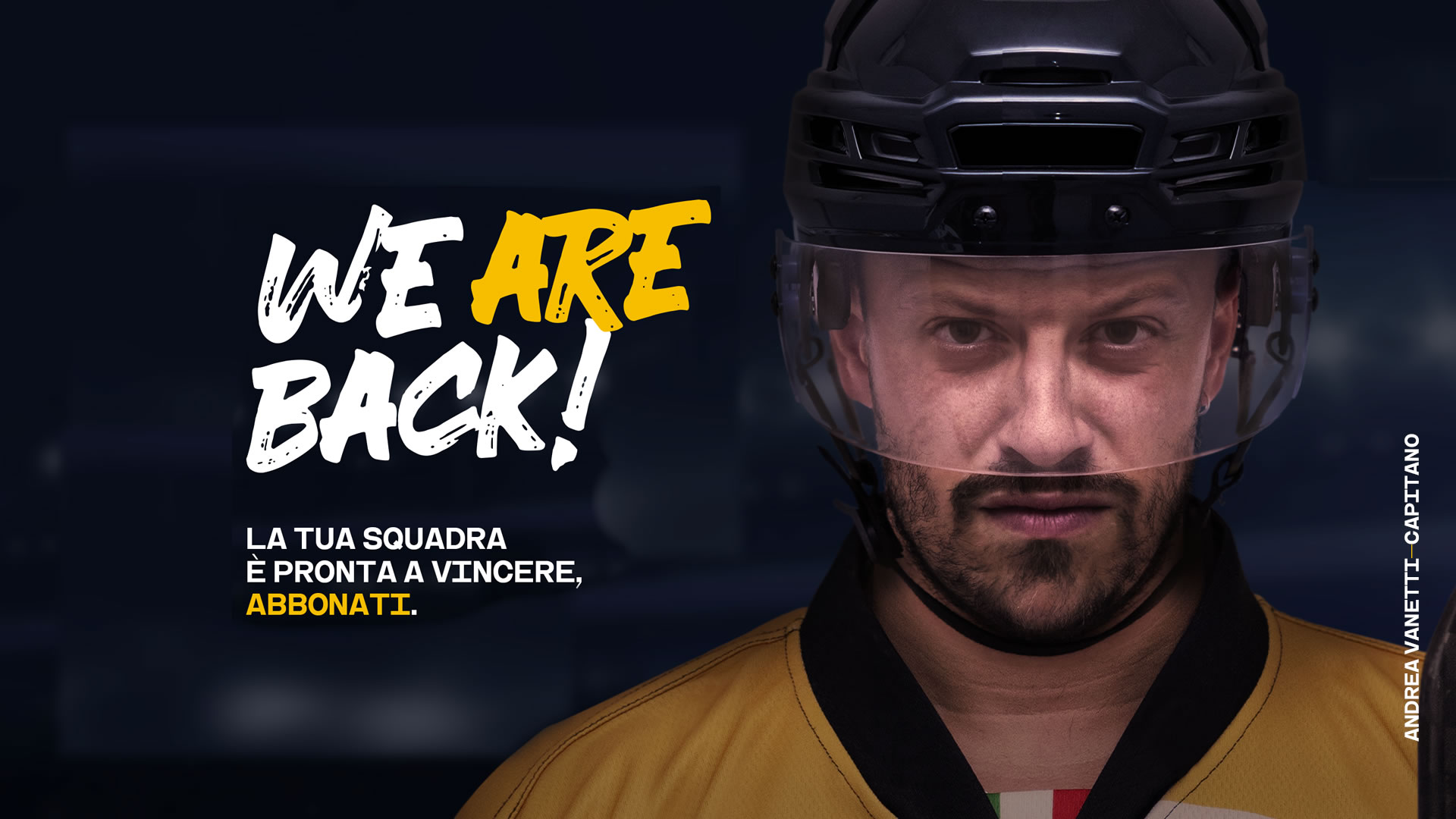 Al via oggi la Campagna Abbonamenti HCMV Varese Hockey “We Are Back”